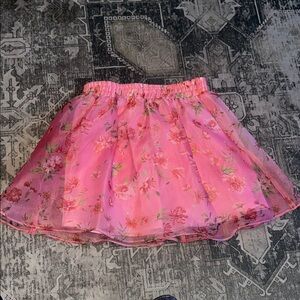 Chelsea and Violet women’s Floral Pink Skirt size medium